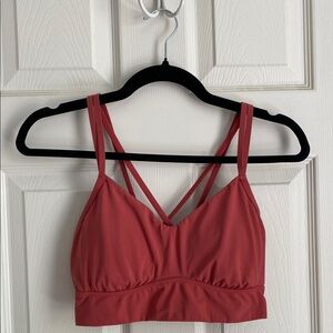 All in Motion Red Sports Bra with Double Straps
